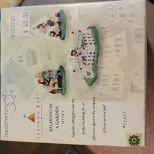 NIB Department 56 "Relaxing in a Garden" Seasons Bay Series